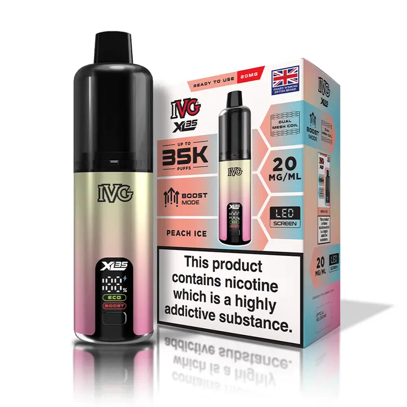 IVG XL35 35k PUFFS DUAL MESH COIL LED SCREEN KIT