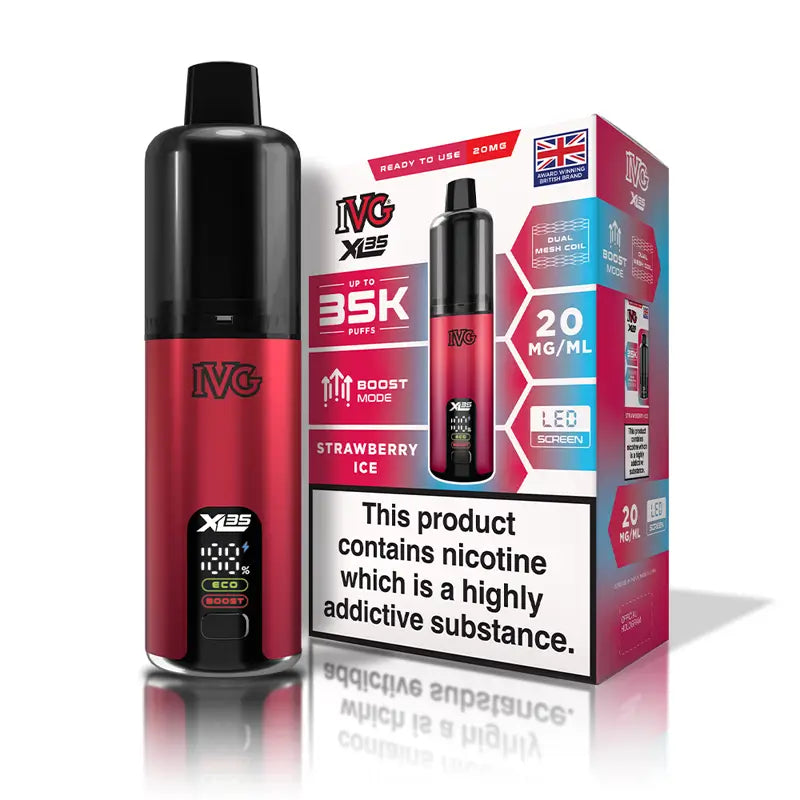 IVG XL35 35k PUFFS DUAL MESH COIL LED SCREEN KIT
