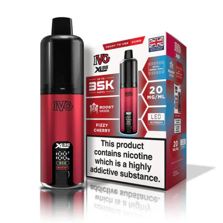 IVG XL35 35k PUFFS DUAL MESH COIL LED SCREEN KIT