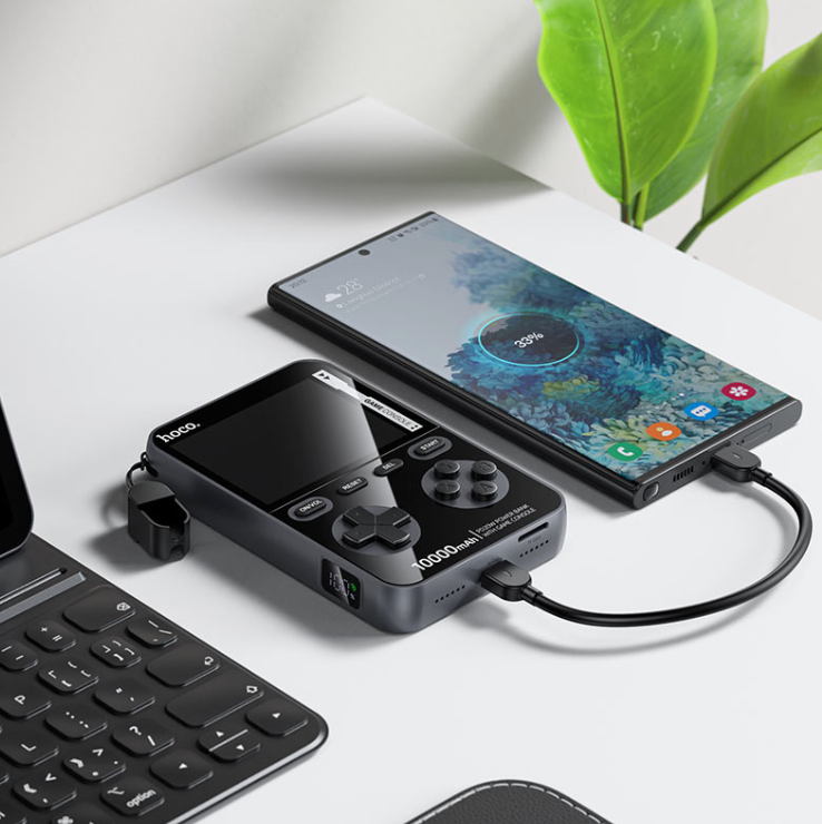 HOCO Q47 Shine Power Bank (10,000mAh, PD 20W) with Built-in Game Console