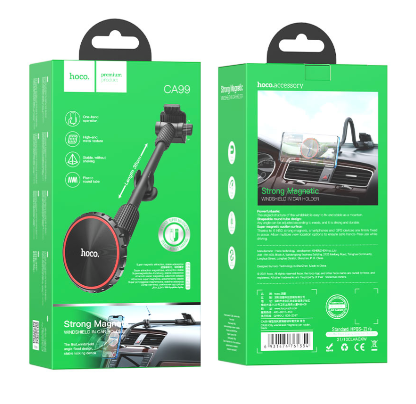 HOCO - Car holder "CA99 City" magnetic for windshield