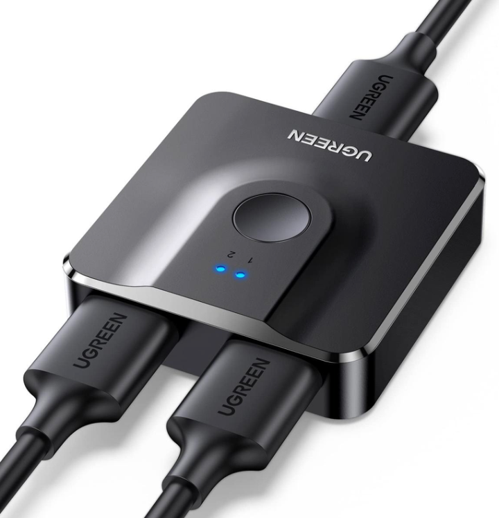 UGREEN HDMI Switch 4K@60Hz with 1M HDMI Cable, HDMI Splitter 1 IN 2 Out
