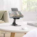 HOCO -  PH50 Ivey Folding 360 Rotatable Phone & Tablet Desktop Holder Black