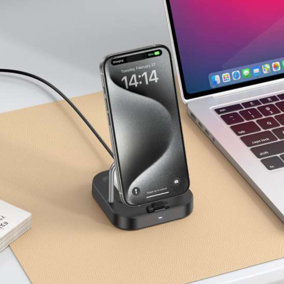 HOCO -  2-in-1 Wireless Magnetic 15W Fast Charge Charger