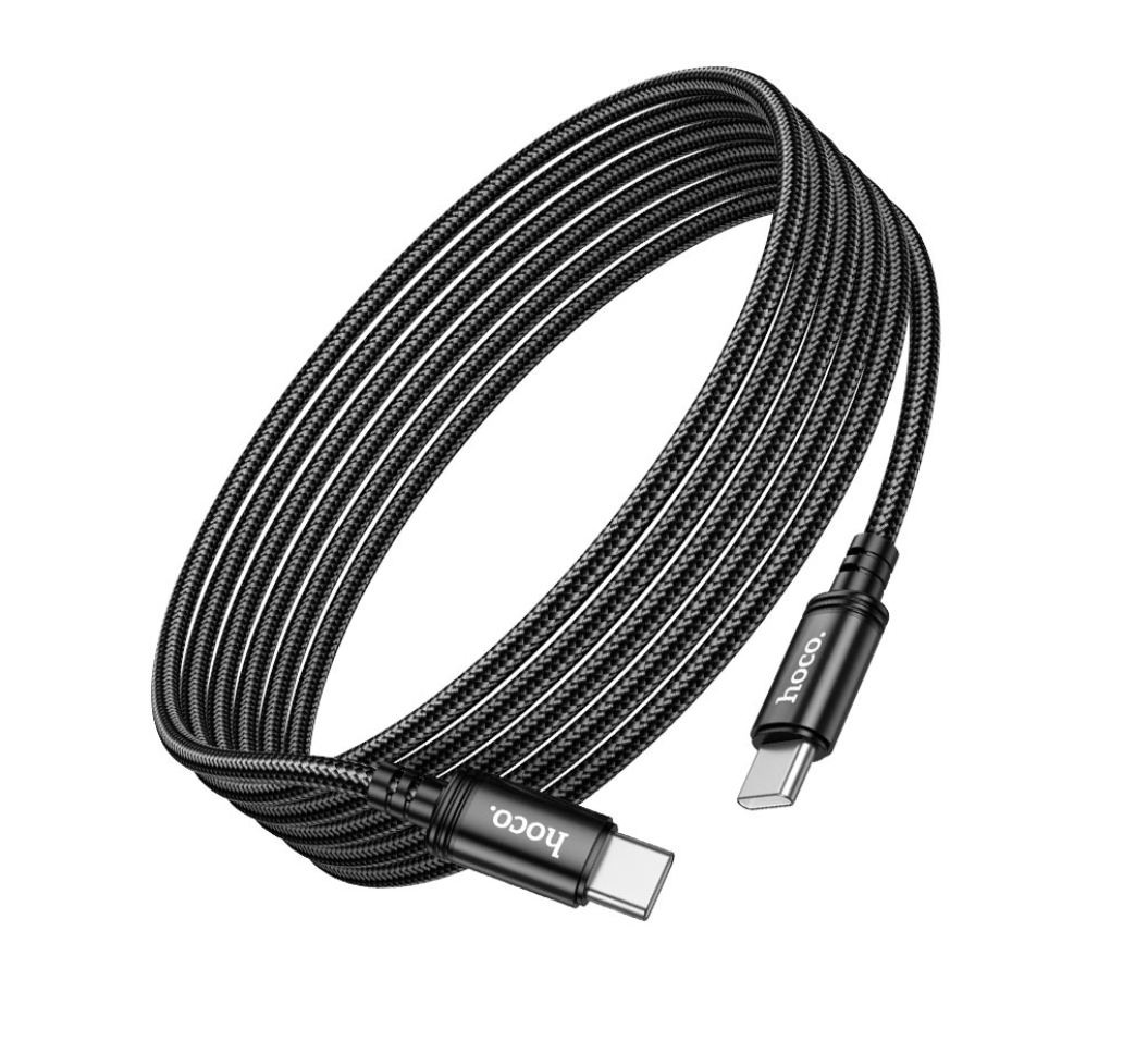 Hoco - Braided Type-C to C 60W Charging Cable 3M