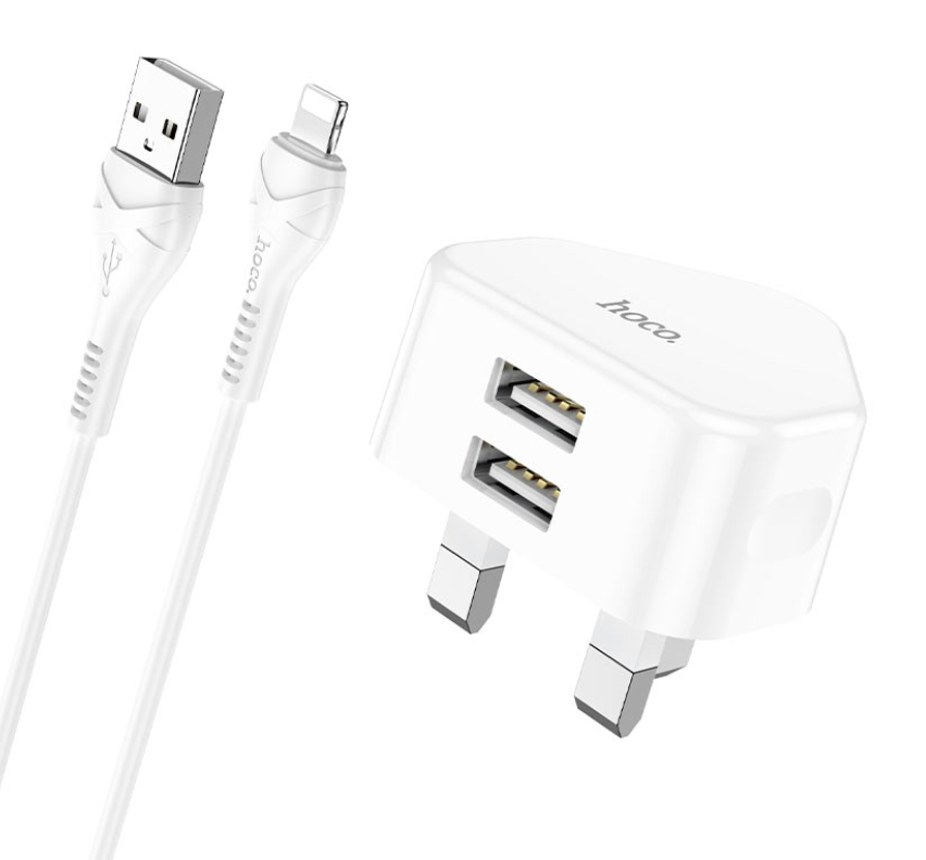 HOCO - Lightning to dual USB-A port charger