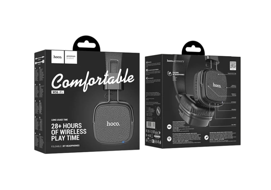 Hoco W56 Earl Leather Texture BT Headphones