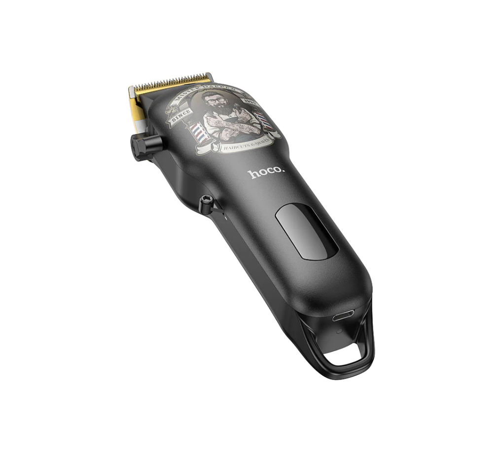 HOCO HP20 Electric Hair Clipper with Digital Display – Black & Gold