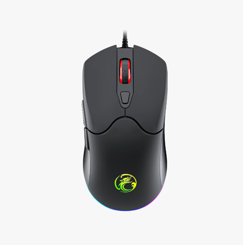 IMICE New Gaming Mouse for Computer Gamers 7200DPI Optical Wired Black RGB Braid