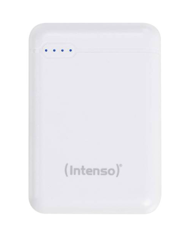 Intenso XS10000 10000mAh power bank in white, front view
