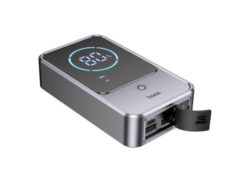 HOCO QS7 grey 10000mAh car jump starter.