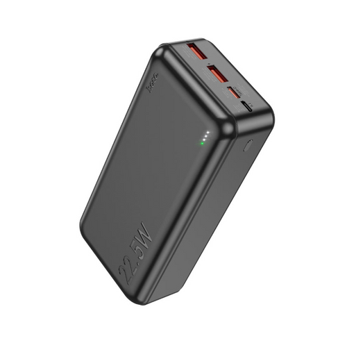 HOCO J101B 30000mAh portable black power bank.