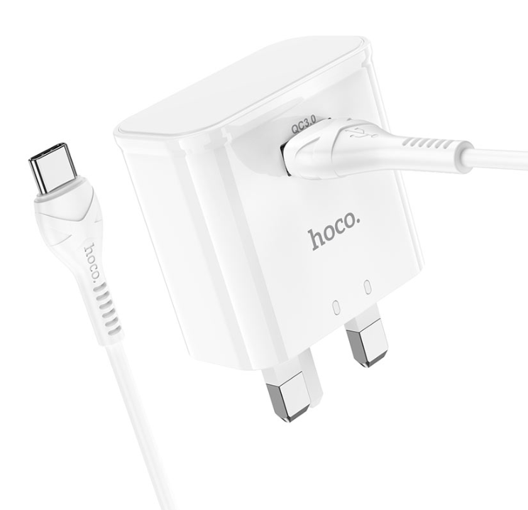 Hoco C92B QC3.0 Wall Charger Adaptor with Type-C cable