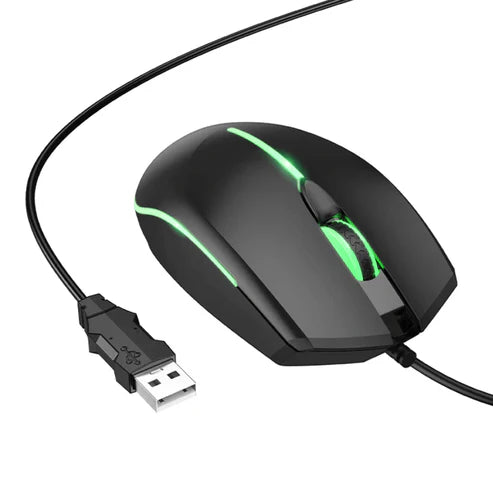 HOCO - GM37 Luminous Gaming Mouse RGB Wired 800-2400 DPI White