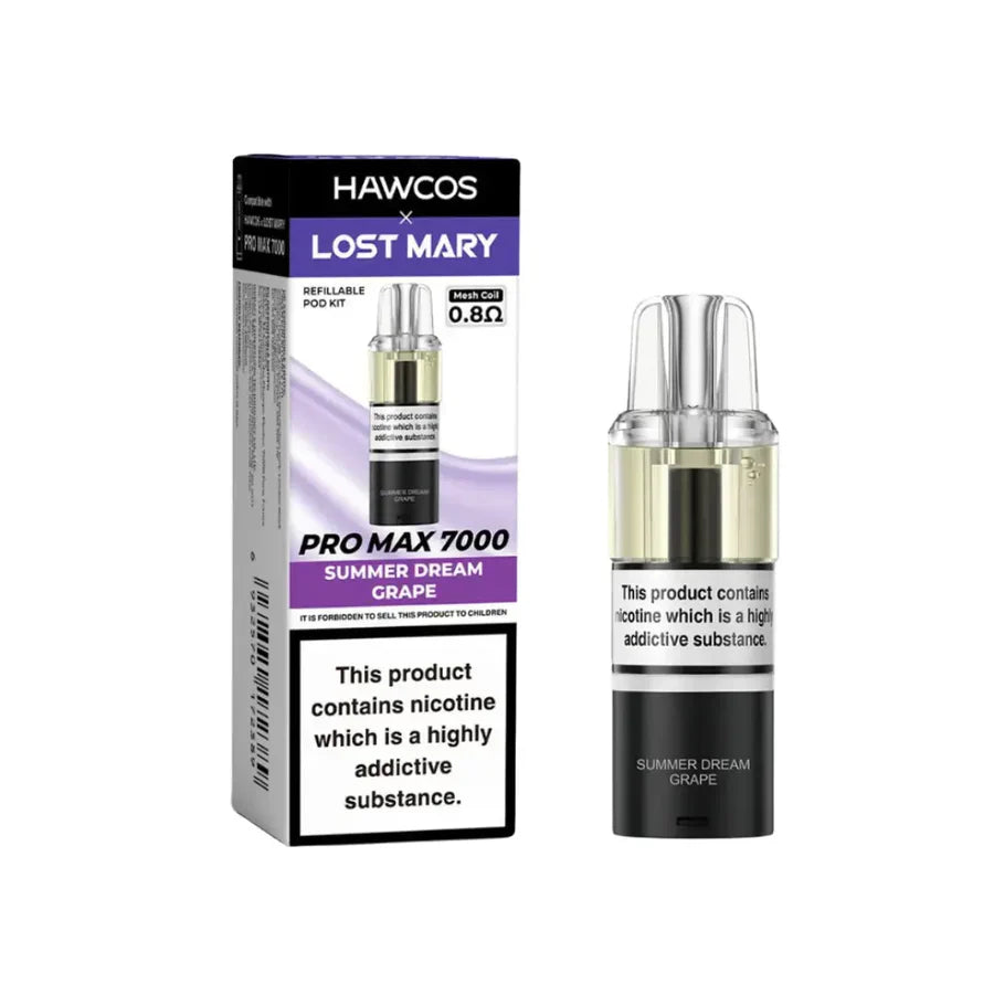 HAWCOS LOST MARY PRO MAX 7000 REFILLABLE POD KIT